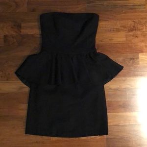 Strapless peplum dress size 2
